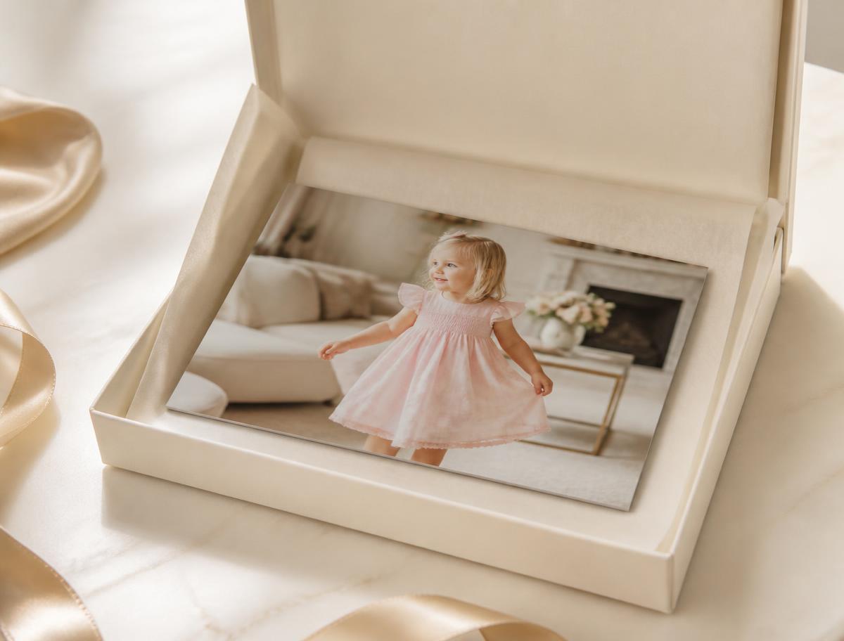 An unframed Magic Photo arriving in premium packaging